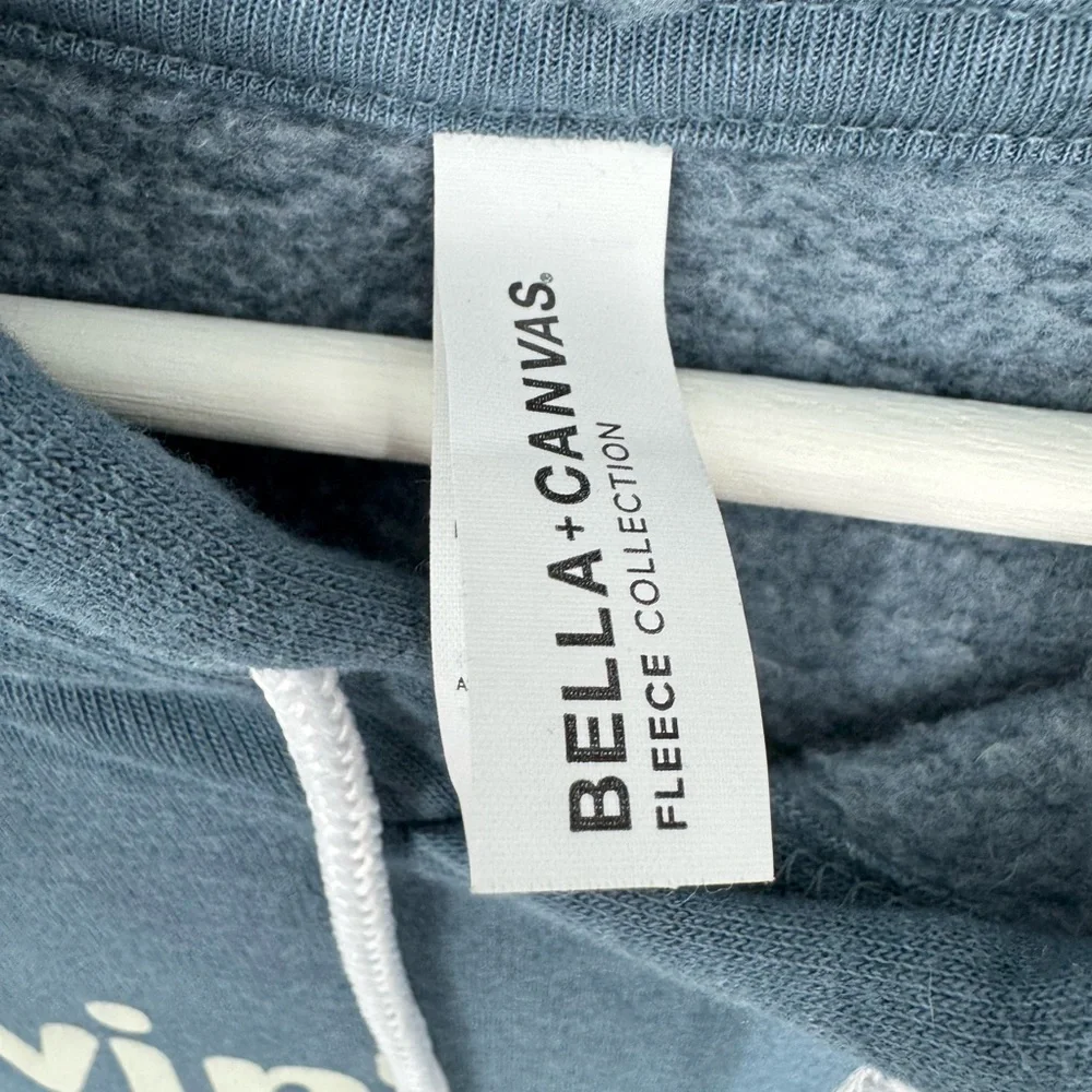Bella + Canvas Livin My Best Adventure Graphic‎ Hoodie Blue Large